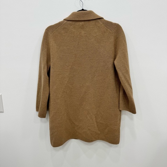 J.Crew brown Tan neutral 
Sophie open-front sweater-blazer SzXS 100% Merino Wool - Picture 5 of 7